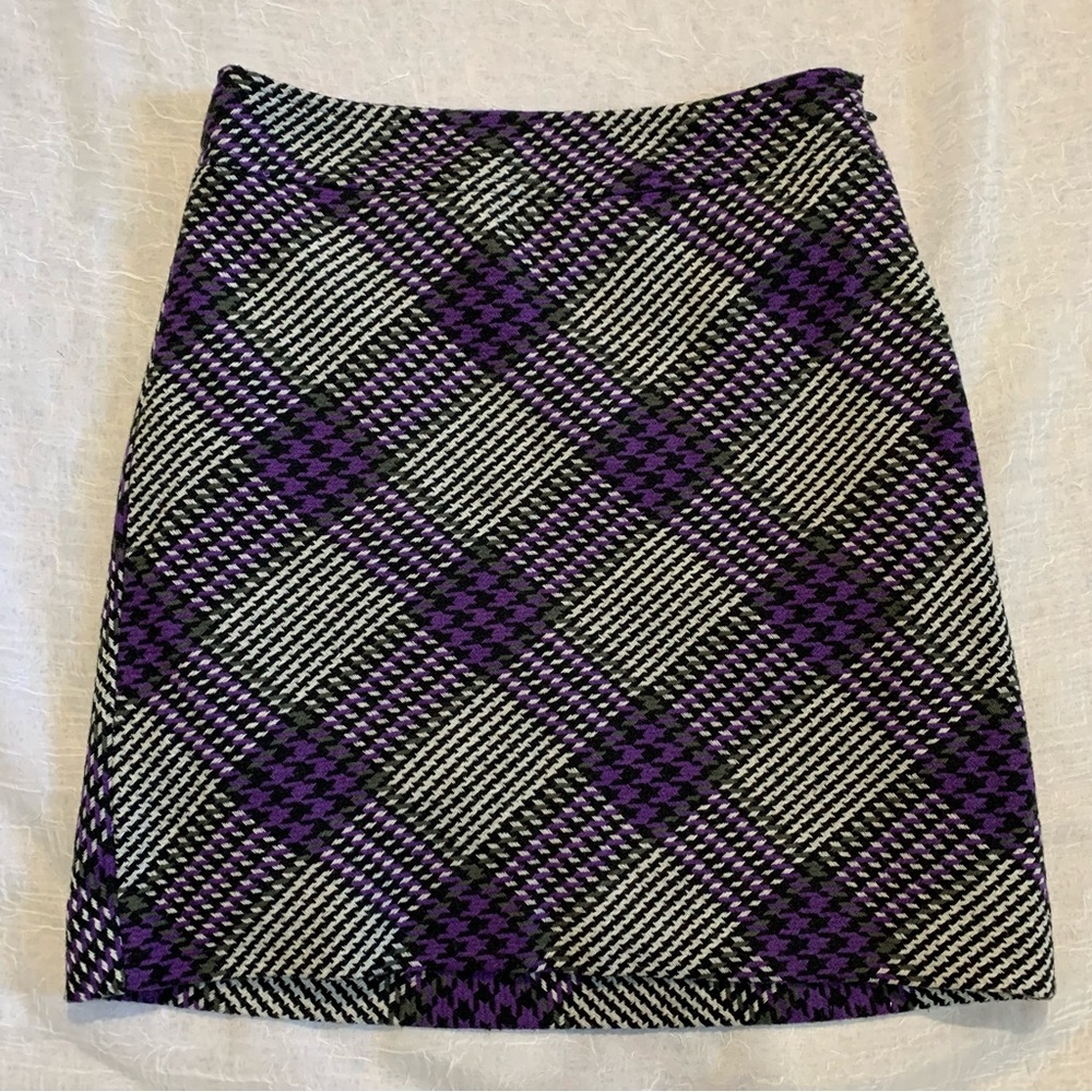 LOFT plaid checkered skirt